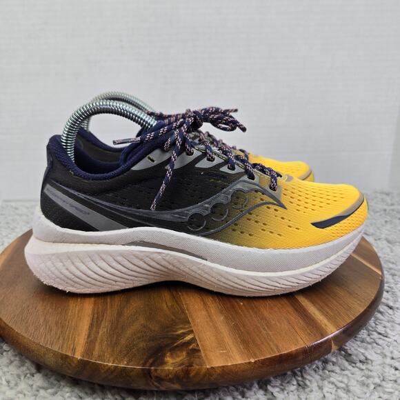 Saucony Endorphin Speed 3 Navy Yellow Athletic Running Shoe Womens 7.5 S10756-65 - Picture 3 of 12